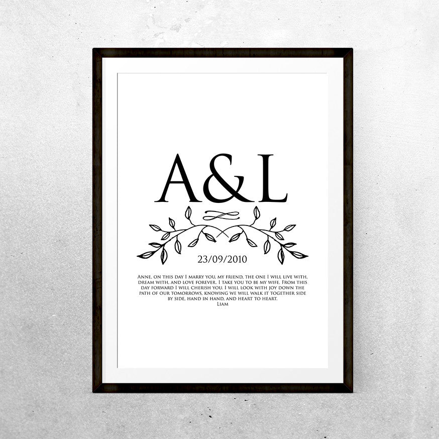 Woodland vows - Printable - One Tiny Tribe - 1