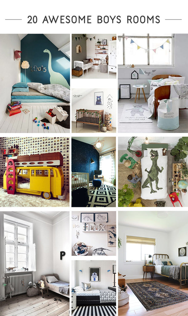 20 Awesome Boys Rooms + 10 Cool Prints For Yours