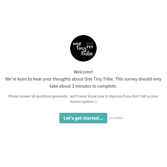 One Tiny Tribe APRIL 2016 Survey
