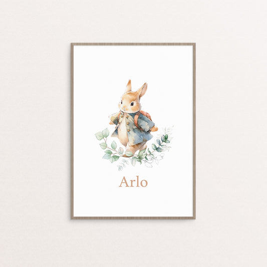 [Personalised] Little bunny on a walk