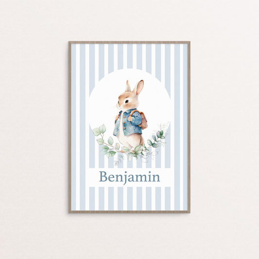 [Personalised] Little bunny with a bag