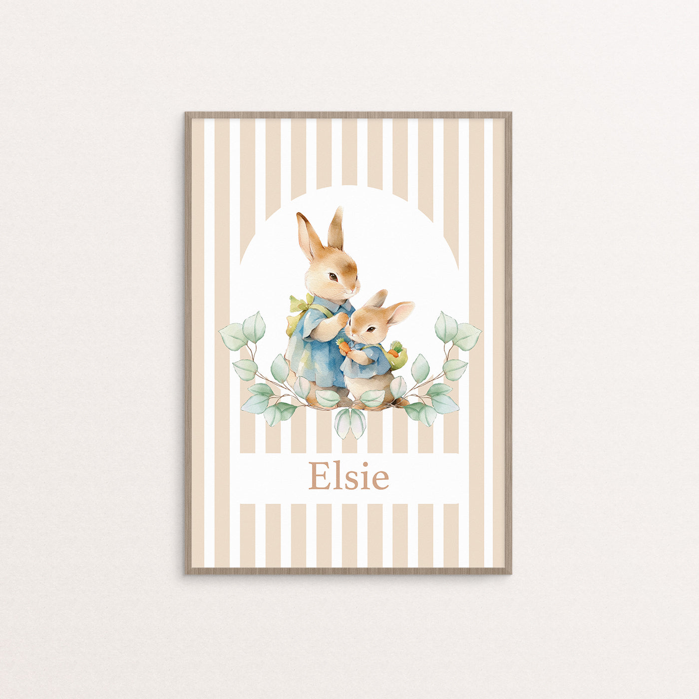 [Personalised] Mama and baby bunny