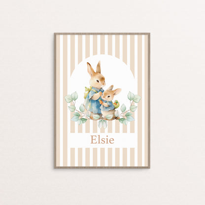 [Personalised] Mama and baby bunny