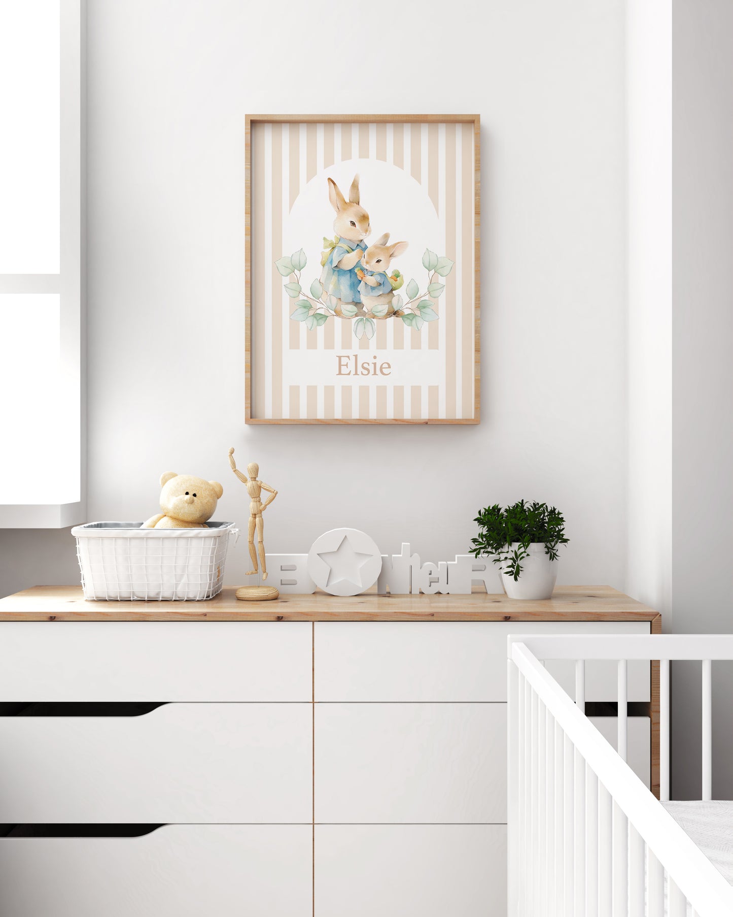 [Personalised] Mama and baby bunny
