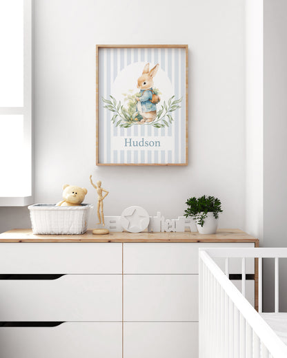 [Personalised] Little bunny picking herbs