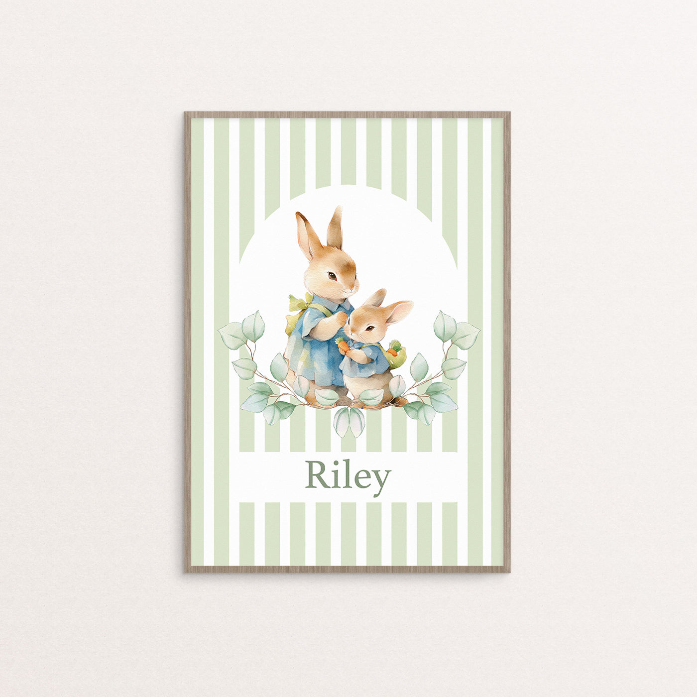 [Personalised] Mama and baby bunny
