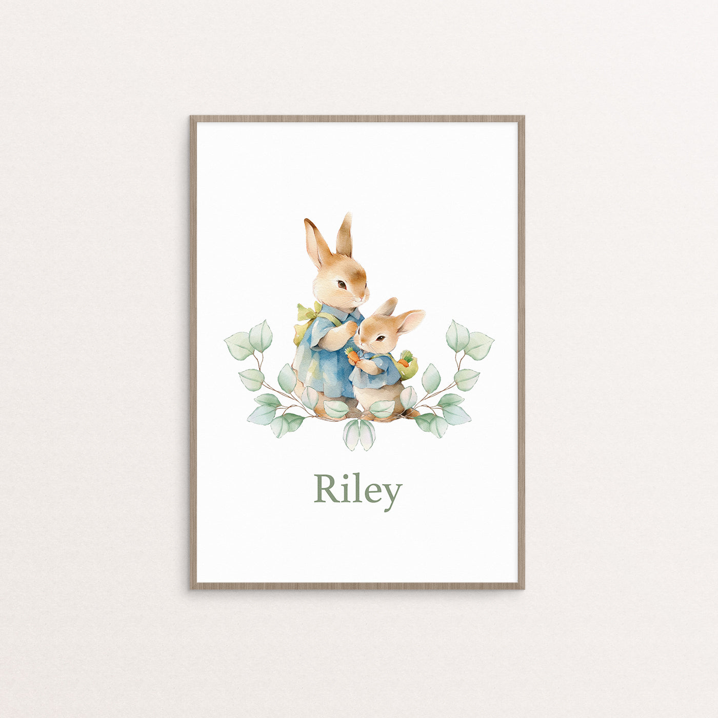 [Personalised] Mama and baby bunny