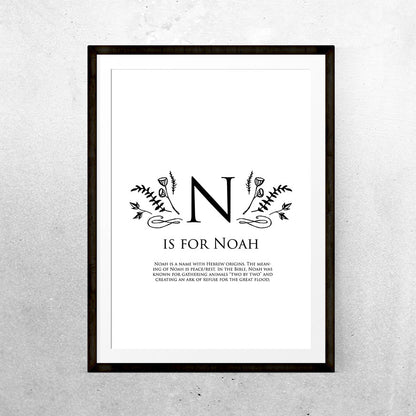 Woodland letter names - Printable - One Tiny Tribe  - 1
