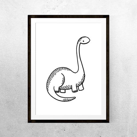 Baby Diplodocus - Printable - One Tiny Tribe  - 1