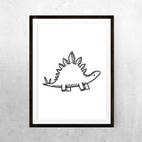 Baby Stegosaurus - Printable - One Tiny Tribe  - 1