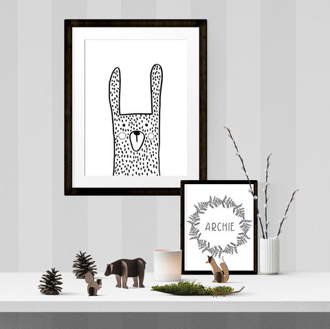 Oliver the bunny - Printable - One Tiny Tribe  - 1