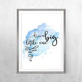 Dream big (blue) - Printable - One Tiny Tribe  - 1