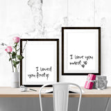 I love you most - Print - One Tiny Tribe  - 2