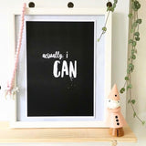 Actually, I can...