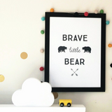 Brave little bear - Print - One Tiny Tribe  - 3