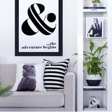 & the adventure begins - poster