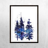 Messy forest lair for bear and hare - Print - One Tiny Tribe  - 1