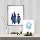 Messy forest lair for bear and hare - Print - One Tiny Tribe  - 3