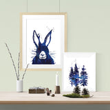 Messy hare don't care - Print - One Tiny Tribe  - 2