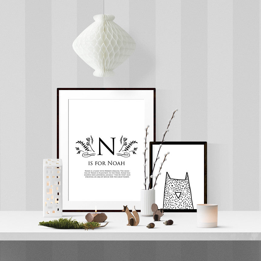 Woodland letter names - Printable - One Tiny Tribe  - 4