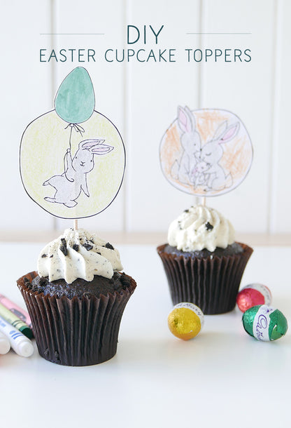 DIY Easter Cupcake Toppers