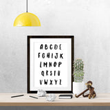 Simple alphabet - Printable - One Tiny Tribe  - 2