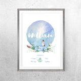 Personalised Baby Name - Woodland Whispers Theme - Print - One Tiny Tribe  - 3
