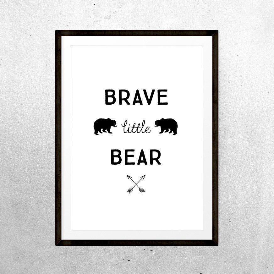 Brave little bear - Print - One Tiny Tribe  - 4