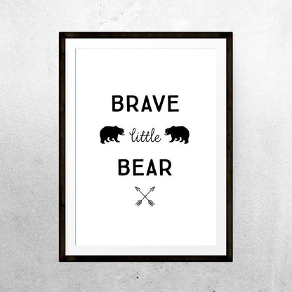 Brave little bear - Print - One Tiny Tribe  - 4