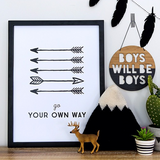 Go your own way - Print - One Tiny Tribe  - 1