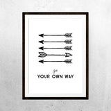 Go your own way - Print - One Tiny Tribe  - 4