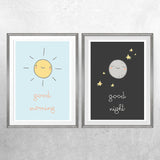 Good Morning & Good Night - Printable - One Tiny Tribe 
